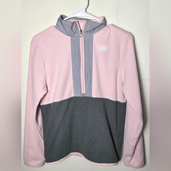 Girl's The North Face Glacier Quarter Zip Pullover Fleece, Size Large 14/16 - Picture 1 of 3